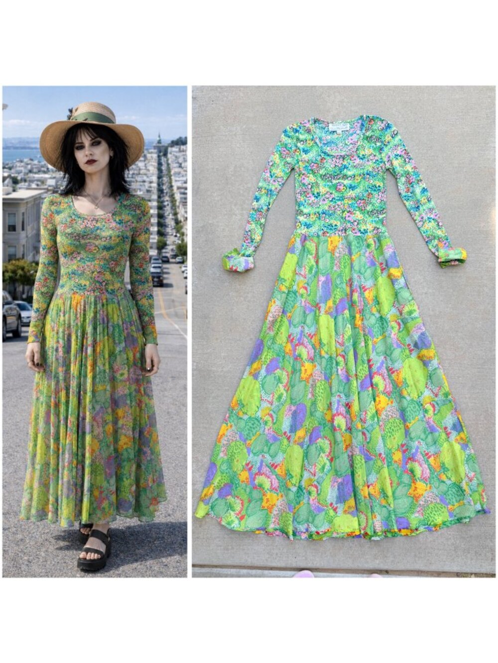 Vera Maxwell Speed Suit Garden Party Maxi